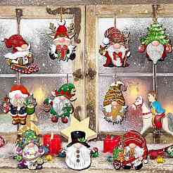 Christmas Theme Wood Pendants&nbsp;PW-WG6500E-01