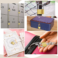 18Pcs Brass Luggage Drawer Lock & 54Pcs Iron Key&nbsp;AJEW-GA0009-54