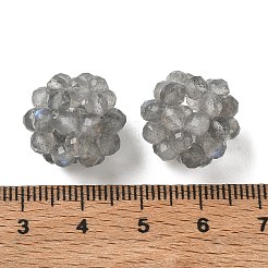 Natural Labradorite Woven Beads&nbsp;GG-CBA2E9C-G01