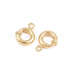 Brass Spring Ring Clasps&nbsp;KK-B157-06G