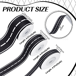 3 Rolls 3 Styles Polyester Ribbons&nbsp;OCOR-WH0120-53