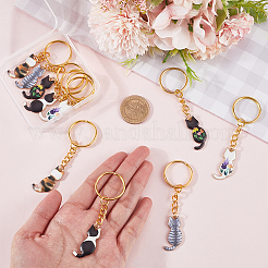 10Pcs 8 Style Alloy Keychain&nbsp;KEYC-CP00010