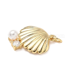 Brass Micro Pave Cubic Zirconia Pendants&nbsp;KK-D426-20A-G