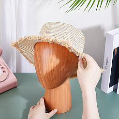 Head Shaped Wood Hat Display Racks&nbsp;AJEW-WH0816-102