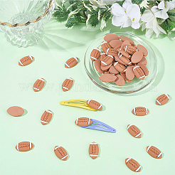 50Pcs Sport Opaque Resin Cabochons&nbsp;CRES-SC0003-38