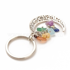 Mixed Mixed Stone and Tibetan Style Alloy Keychain&nbsp;KEYC-JKC00322
