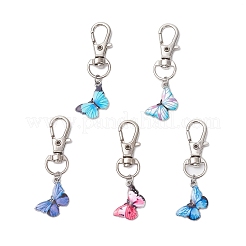Butterfly Alloy Enamel Pendant Decorations&nbsp;HJEW-JM03207