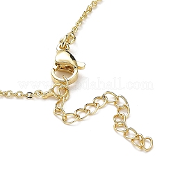 Fashionable Hip Hop Golden Brass Cross Pendant Necklace for Women with Micro Inlaid Gemstones and Zircon Crystals (NKB072)&nbsp;ST0177423
