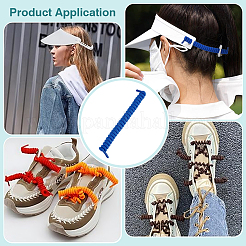 Polyester with Latex Silk Replacement Visor Curl  Cord&nbsp;DIY-WH0888-579I