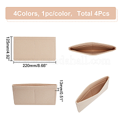 4Pcs 4 Colors Felt Purse Organizer Insert&nbsp;FIND-WR0007-37