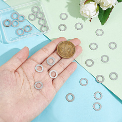 30Pcs 304 Stainless Steel Linking Rings&nbsp;STAS-UN0046-57