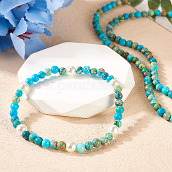 DIY Natural Regalite/Imperial Jasper/Sea Sediment Jasper Beads Bracelets  Making KIts&nbsp;DIY-TA0002-69A