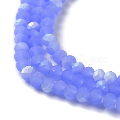 Imitation Jade Glass Beads Strands&nbsp;X1-EGLA-A034-J4mm-MB03