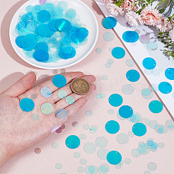 50G 4 Styles Ornament Accessories PVC Paillette/Sequins Pendants&nbsp;PVC-CY0001-02B