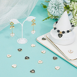 2 Sets 2 Colors Alloy Enamel Pendants&nbsp;ENAM-SC0006-63