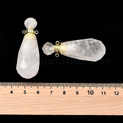 Natural Mixed Stone Perfume Bottle Pendants&nbsp;G-L623-06G