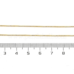 0.8mm Brass Box Chain Necklaces for Men Women&nbsp;NJEW-G160-19G
