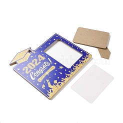 Graduate Theme Wood with Acrylic Rectangle Picture Frame&nbsp;AJEW-D069-01A