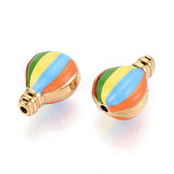 Ion Plating(IP) 304 Stainless Steel Enamel Beads&nbsp;STAS-N114-20G