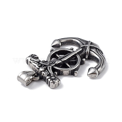 304 Stainless Steel Pendants&nbsp;STAS-H060-01AS