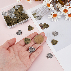 70Pcs 2 Colors Tibetan Styles Alloy Pendants&nbsp;FIND-GA0007-55