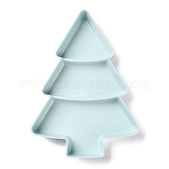 Christmas Tree Shaped Plastic Snack Dried Tray Box&nbsp;DJEW-Q003-01B