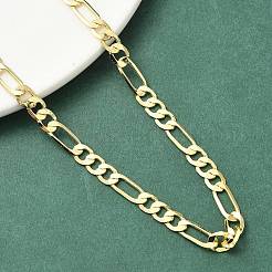 5MM Brass Figaro Chain Necklaces for Women&nbsp;NJEW-K271-07G