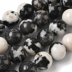 Natural Zebra Jasper Beads Strands&nbsp;G-F818-A08-14mm-02