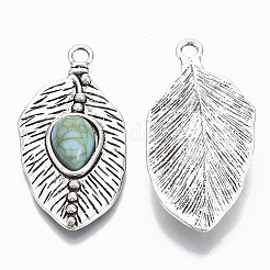 Tibetan Style Alloy Pendants&nbsp;X1-PALLOY-R113-011-RS