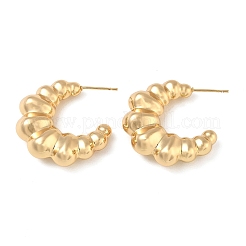 Brass Stud Earrings for Women&nbsp;KK-CBAD851-19G