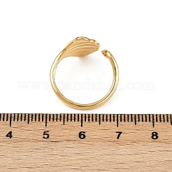 Brass Adjustable Cuff Rings for Women&nbsp;RJEW-B132-01B-P