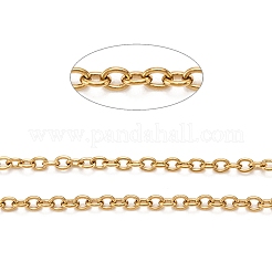 PVD Vacuum Plating 304 Stainless Steel Cable Chains&nbsp;CHS-H020-12G-25M