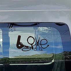 4Pcs 4 Styles PET Waterproof Self-adhesive Car Stickers&nbsp;DIY-WH0308-225A-004