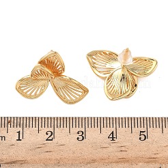 Brass Leaf Stud Earrings&nbsp;EJEW-D337-11G