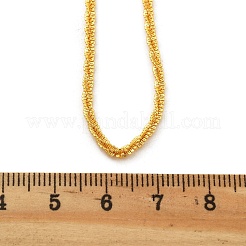 Brass Sterling Silver Chains Necklaces for Women&nbsp;NJEW-D302-25G