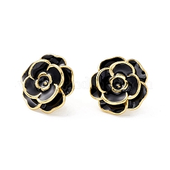 Flower Enamel Stud Earrings for Women&nbsp;EJEW-I684-07G-RS