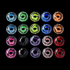 Transparent Acrylic European Beads&nbsp;MACR-D082-05