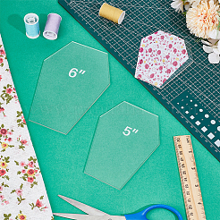 Acrylic Quilting Templates&nbsp;DIY-BC0014-52B