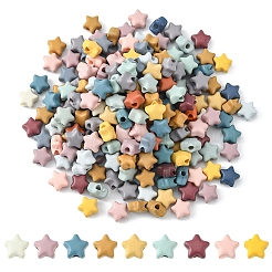 Spray Painted Opaque Acrylic Beads&nbsp;MACR-YW0001-99