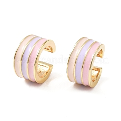 Brass Stripe C-Shaped Cuff Earrings&nbsp;EJEW-D321-03G