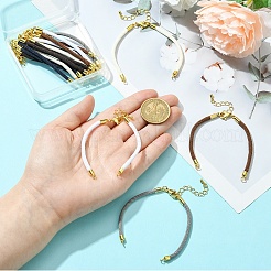 12Pcs 6 Colors Nylon Cords Bracelet Makings Fit for Connector Charms&nbsp;AJEW-YW0001-42