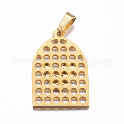 Ion Plating(IP) 304 Stainless Steel Pendants&nbsp;STAS-F143-08G