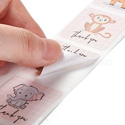 Adhesive Thank You Stickers Roll&nbsp;X-DIY-M035-03G