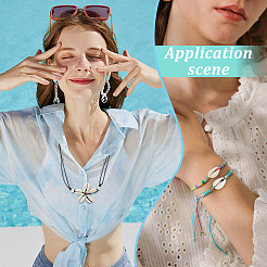 DIY Natural Shell Necklace Making Kit&nbsp;DIY-PH0017-96
