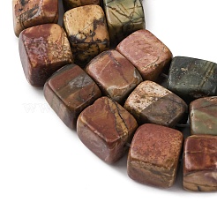 Natural Picasso Stone/Polychrome Jasper Beads Strands&nbsp;G-D098-D02