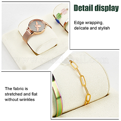 2-Slot Microfiber Bracelet Jewellery Display Stands&nbsp;RDIS-WH0015-03