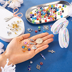 DIY Evil Eye Bracelet Making Kit&nbsp;DIY-TA0004-41