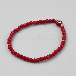 Acrylic Beaded Stretch Bracelets for Women&nbsp;BJEW-WH0001-14A