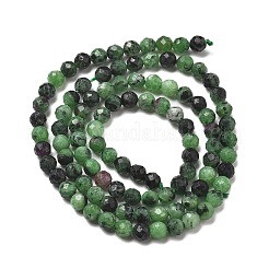 Natural Ruby in Zoisite Bead Strands&nbsp;G-P213-35