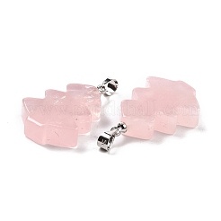 Natural Rose Quartz Pendants&nbsp;G-A203-01B